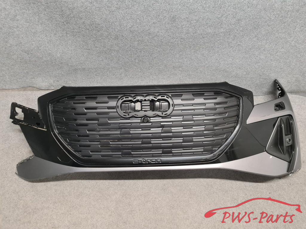 AUDI Q4 E89 E-TRON S-LINE VOORBUMPER GRILL ZWART ORIGINEEL, Auto-onderdelen, Gebruikt, -, Voor, -