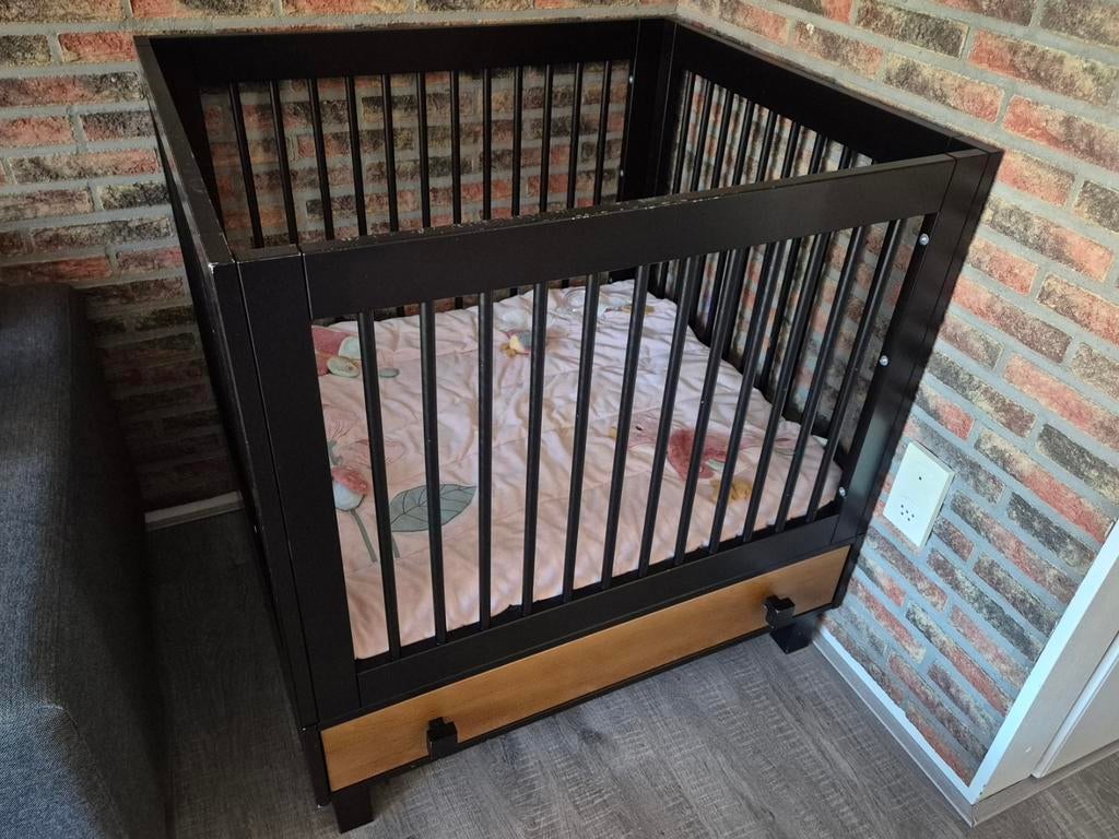 Happy Baby Box Zwart met Beuken lade, Kinderen en Baby's, Boxen, Ophalen, Gebruikt, Rechthoekig, Boxkleed