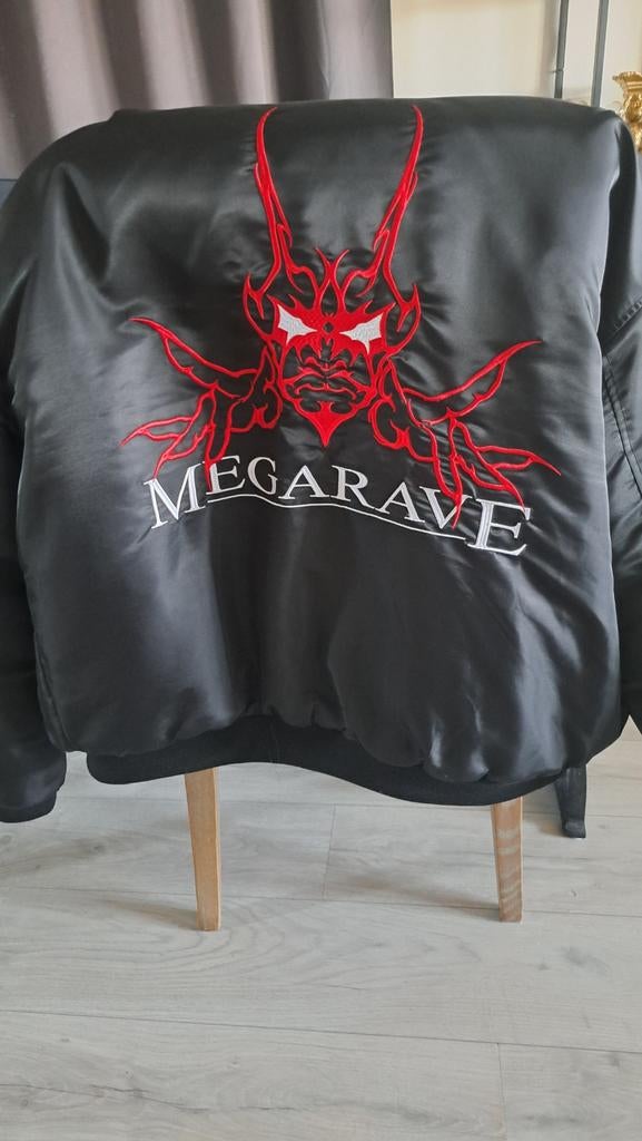 Megarave 99LTD ENERGIEHAL bomber, Kleding | Heren, Jassen | Winter, Nieuw, Overige maten, Zwart, Ophalen of Verzenden