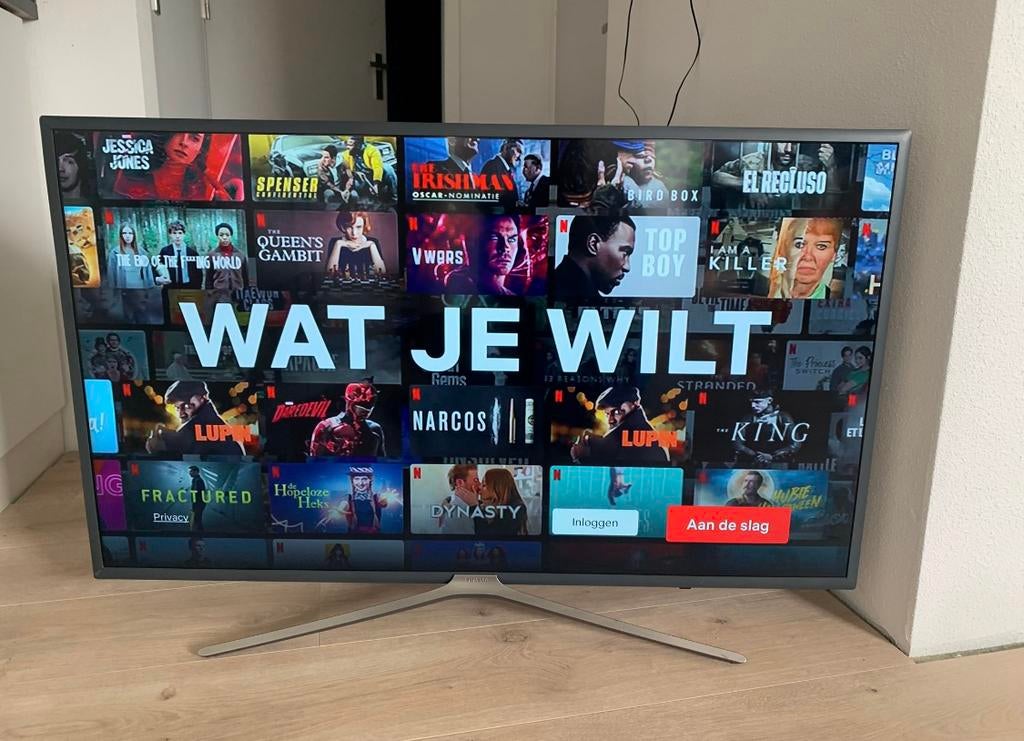 Samsung LED Smart TV 4K Ultra HD - 55 inch, Ophalen, Zo goed als nieuw, 100 cm of meer, Samsung
