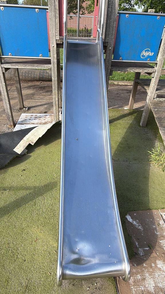 RVS Glijbaan voor speeltuin - Gebruikt, Ophalen of Verzenden, Gebruikt, Glijbaan