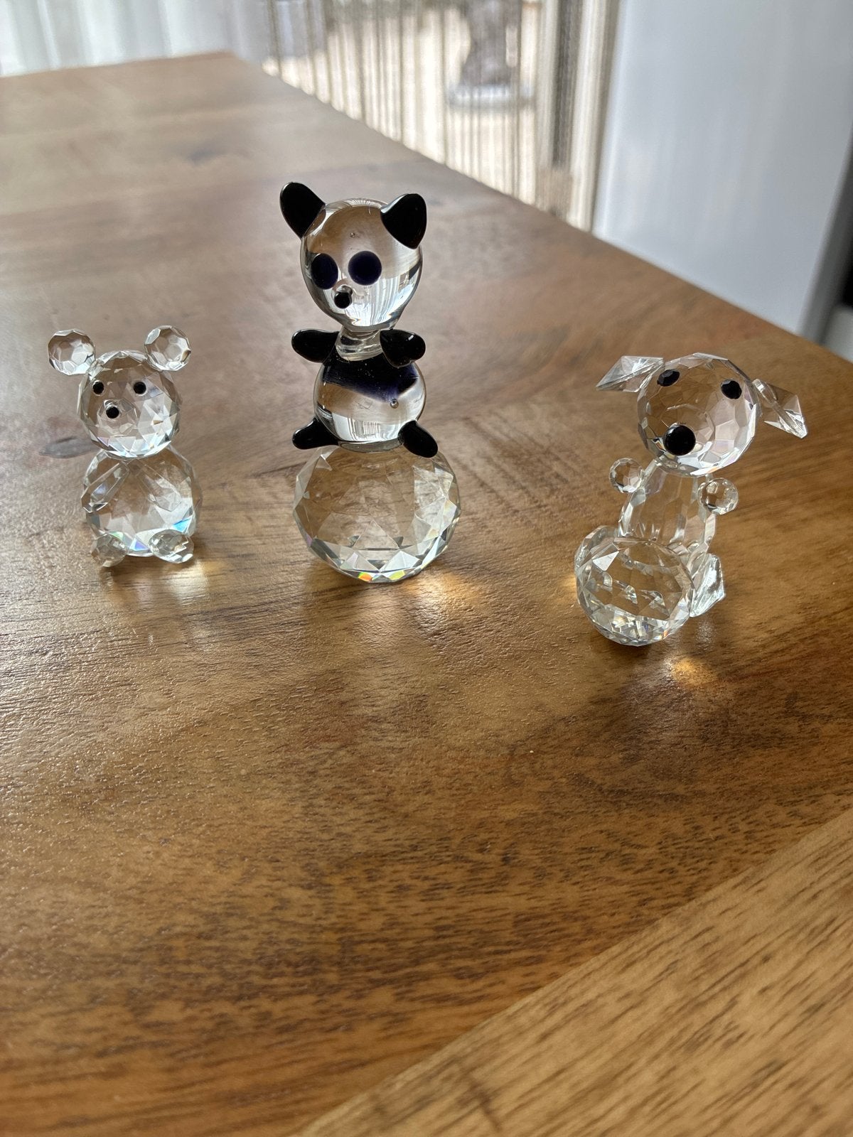Swarovski kristallen beeldjes: Panda, Muis en Hond, Ophalen, Zo goed als nieuw, Dier