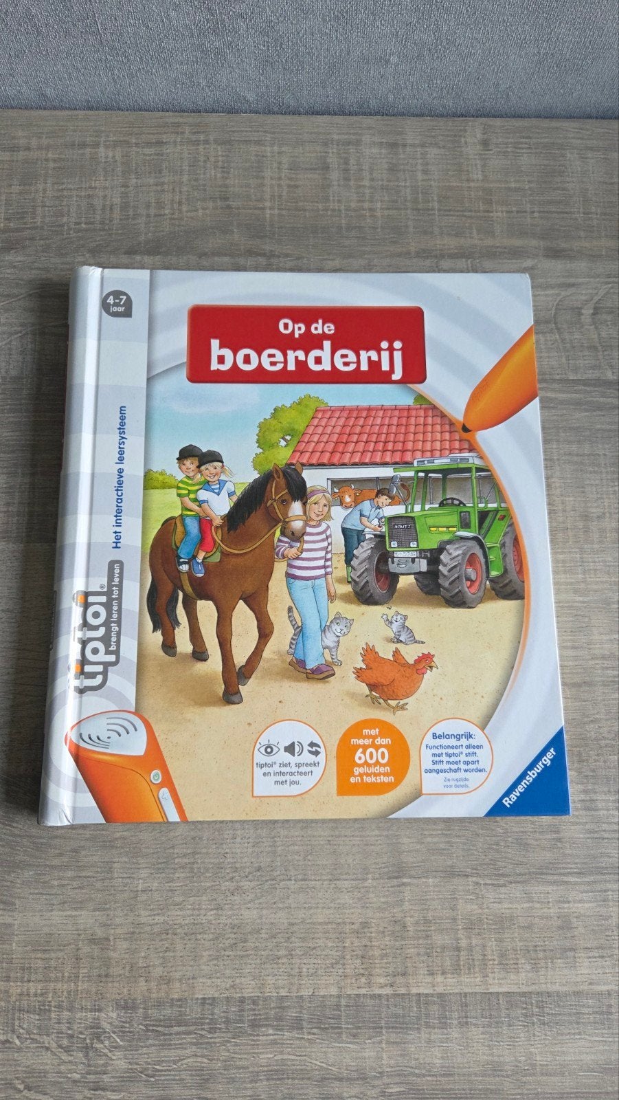 Tiptoi Op de boerderij - Interactief leerboek, Ophalen of Verzenden, Nieuw, Knutselen, Met geluid