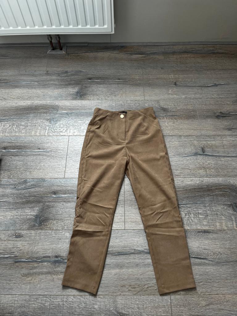 Zara Bruine Corduroy Broek Maat S, Bruin, Ophalen of Verzenden, Zo goed als nieuw, Maat 36 (S)