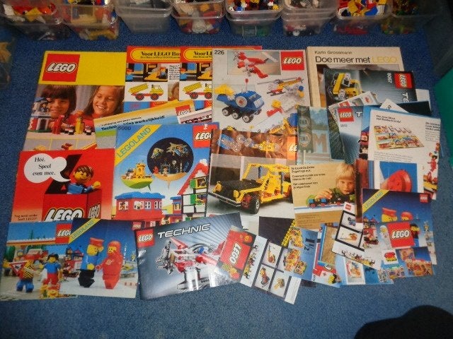 Partij P262=Lego beschrijvingen,folders,boek, Lego, Lego, Gebruikt, Lego