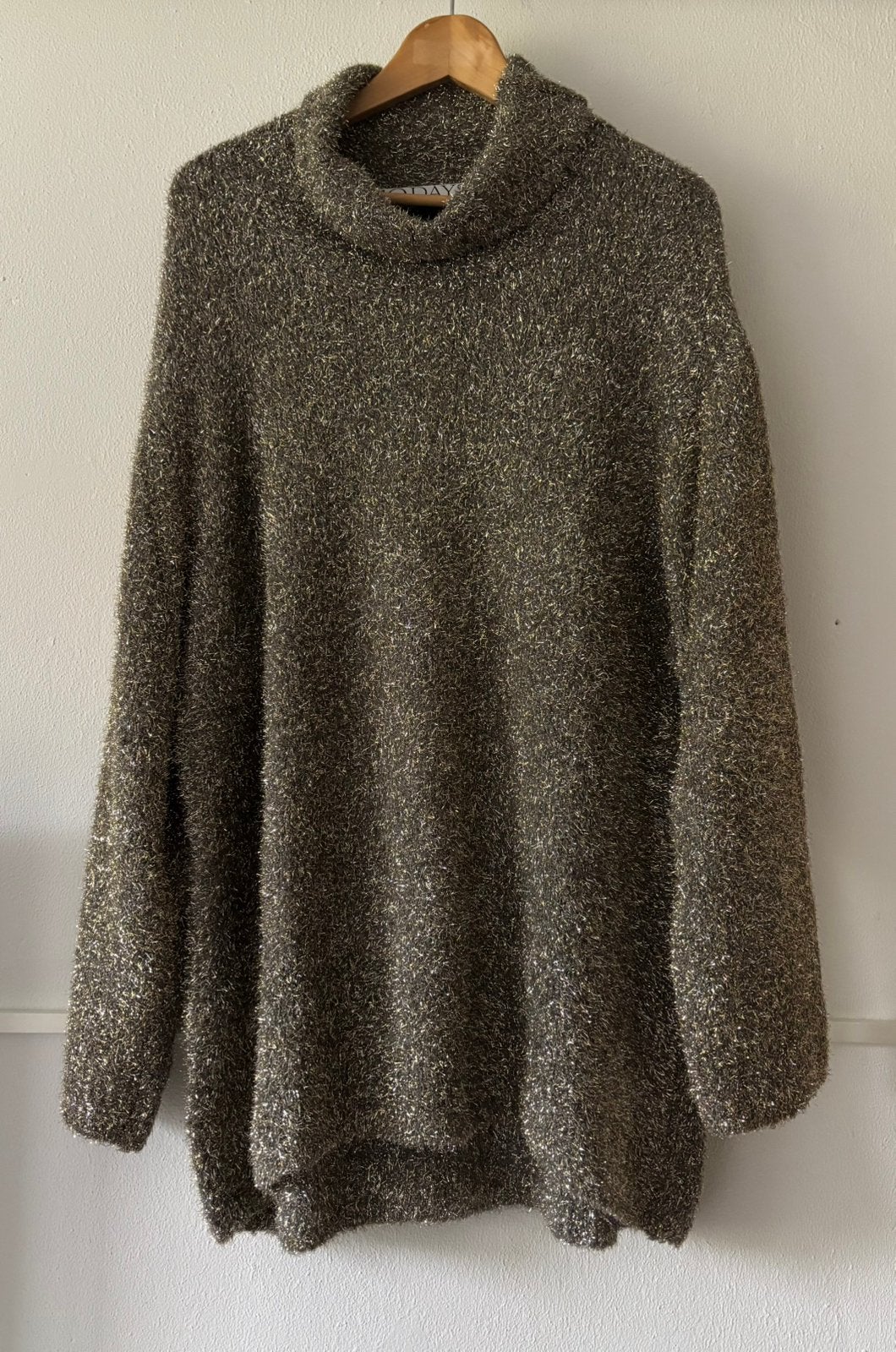 10DAYS | oversized sweater trui lurex | maat XL, Kleding | Dames, Verzenden, Zo goed als nieuw, Maat 46/48 (XL) of groter, Meerkleurig
