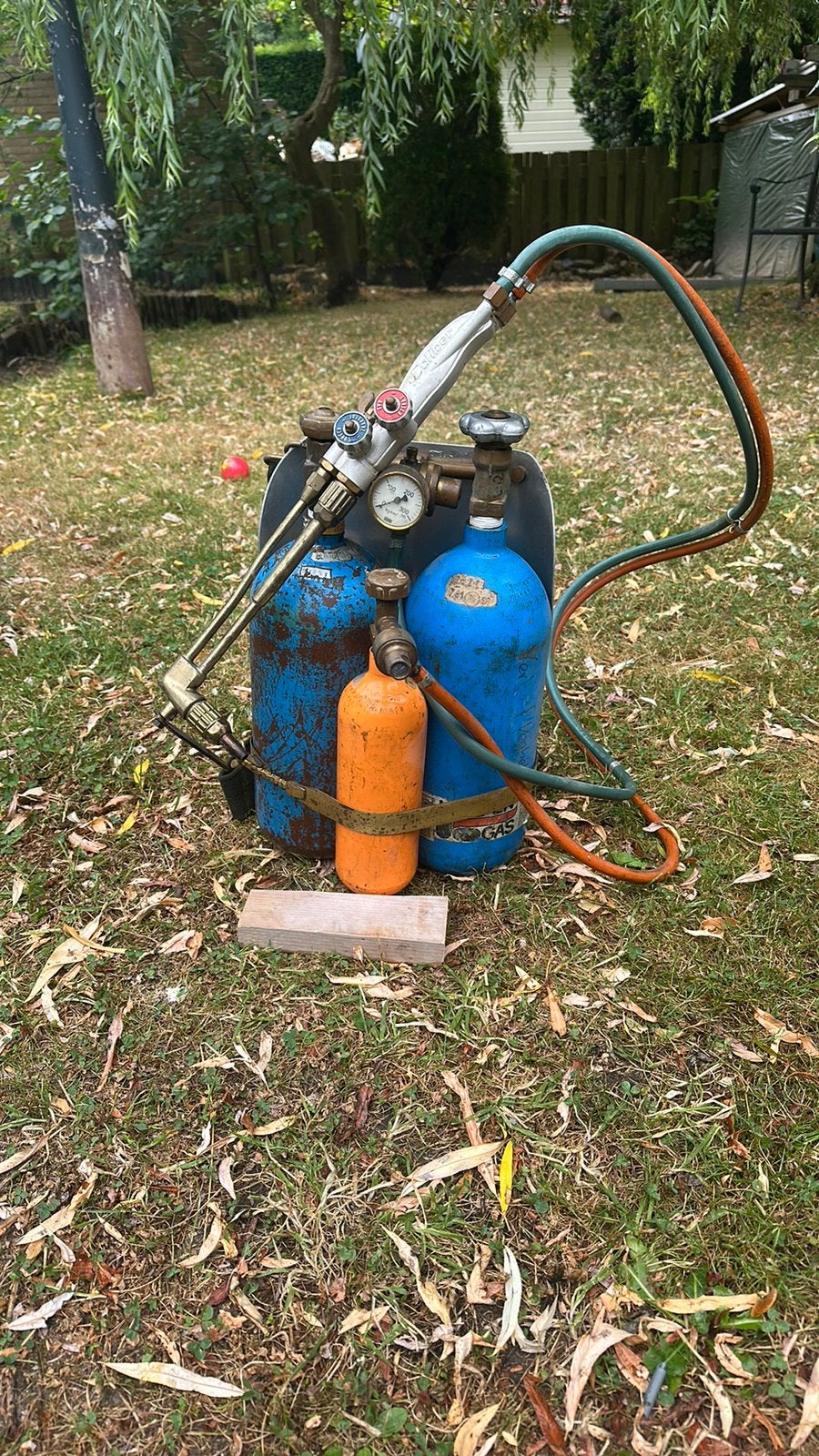 Snijbrander gas zuurstof handzaam mobiel., Ophalen, Gebruikt