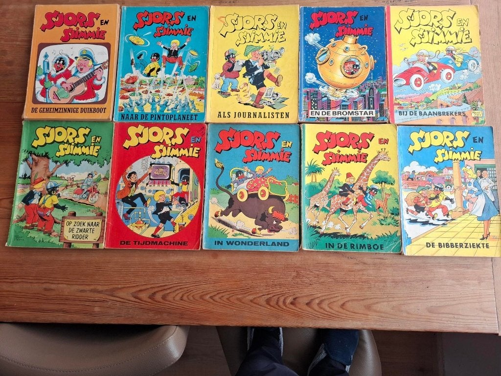 11 sjors en sjimmie stripboeken, Meerdere stripboeken, Ophalen of Verzenden, Gelezen