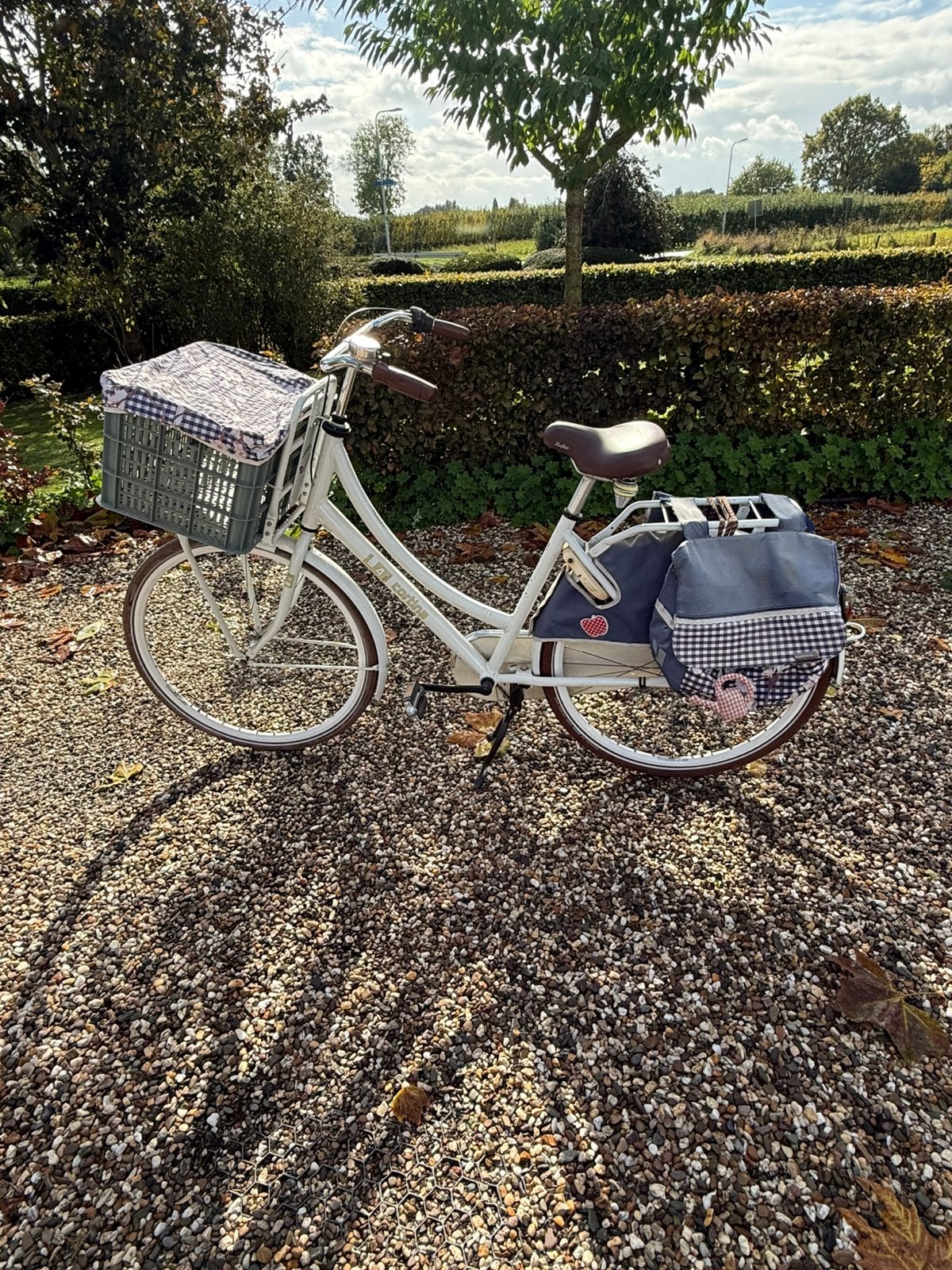 Cortina U4 transportfiets 3 versnellingen met mand, Ophalen, Terugtraprem, Gebruikt, Versnellingen