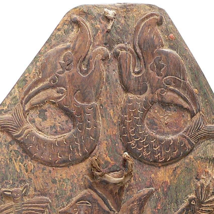 Antieke Blawong AB9 Keris houder Naga Wayang Java Indonesie, Ophalen of Verzenden