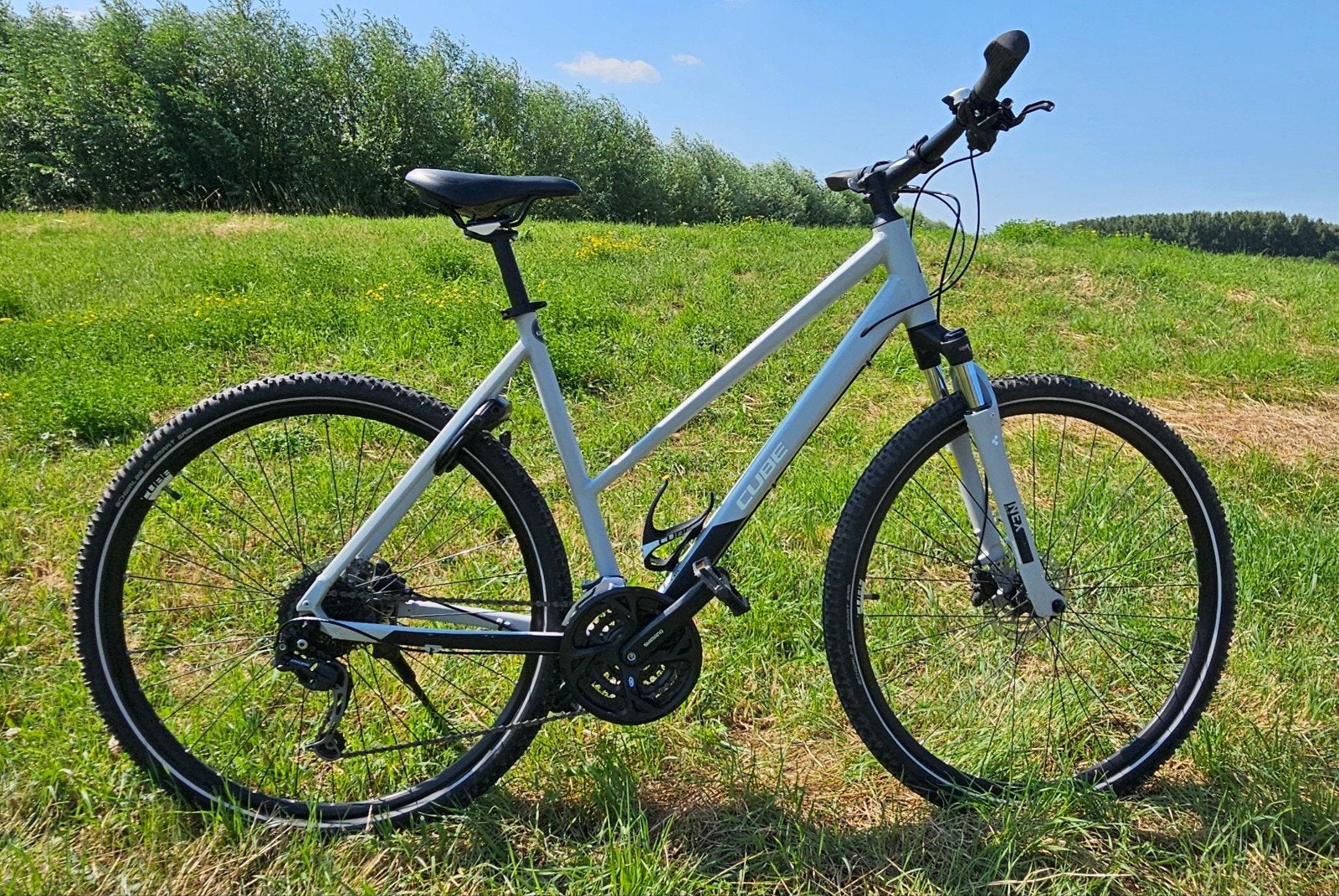 Cube Nature Pro Grey 'n' Black - Framemaat 54 - Trapeze, 28 inch, Meer dan 20 versnellingen, Ophalen, Overige merken