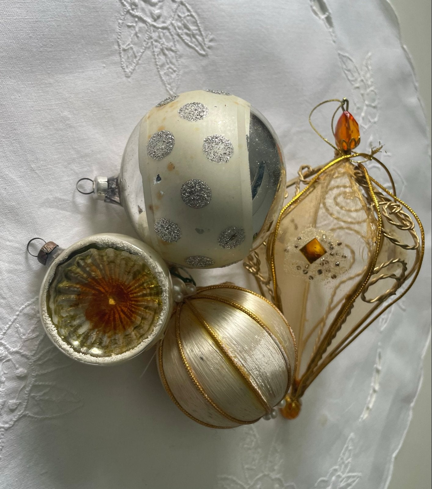 Vintage kerstballen, Ophalen of Verzenden