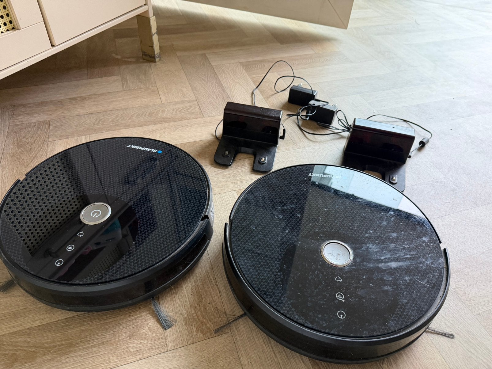 2x blaupunkt xboost robotstuifzuiger met lader, Ophalen of Verzenden, Gebruikt, Robotstofzuiger, Overige merken