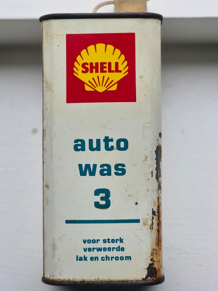 Shell Auto Was blik, Verzamelen, Blikken, Ophalen of Verzenden, Gebruikt, Overige