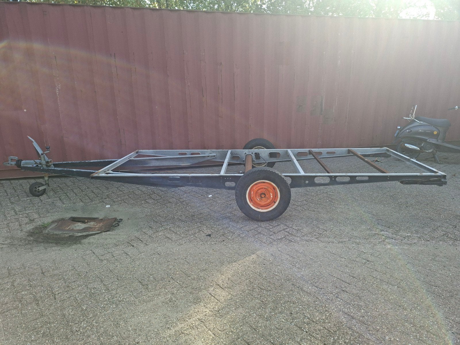 aanhanger 400x155 cm met kenteken, Ophalen of Verzenden