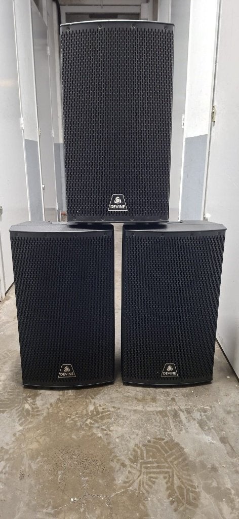 3 x DEVINE ONYX 12A, Audio, Tv en Foto, Luidsprekers, Gebruikt, Speakerset, AUX-ingang, Ophalen
