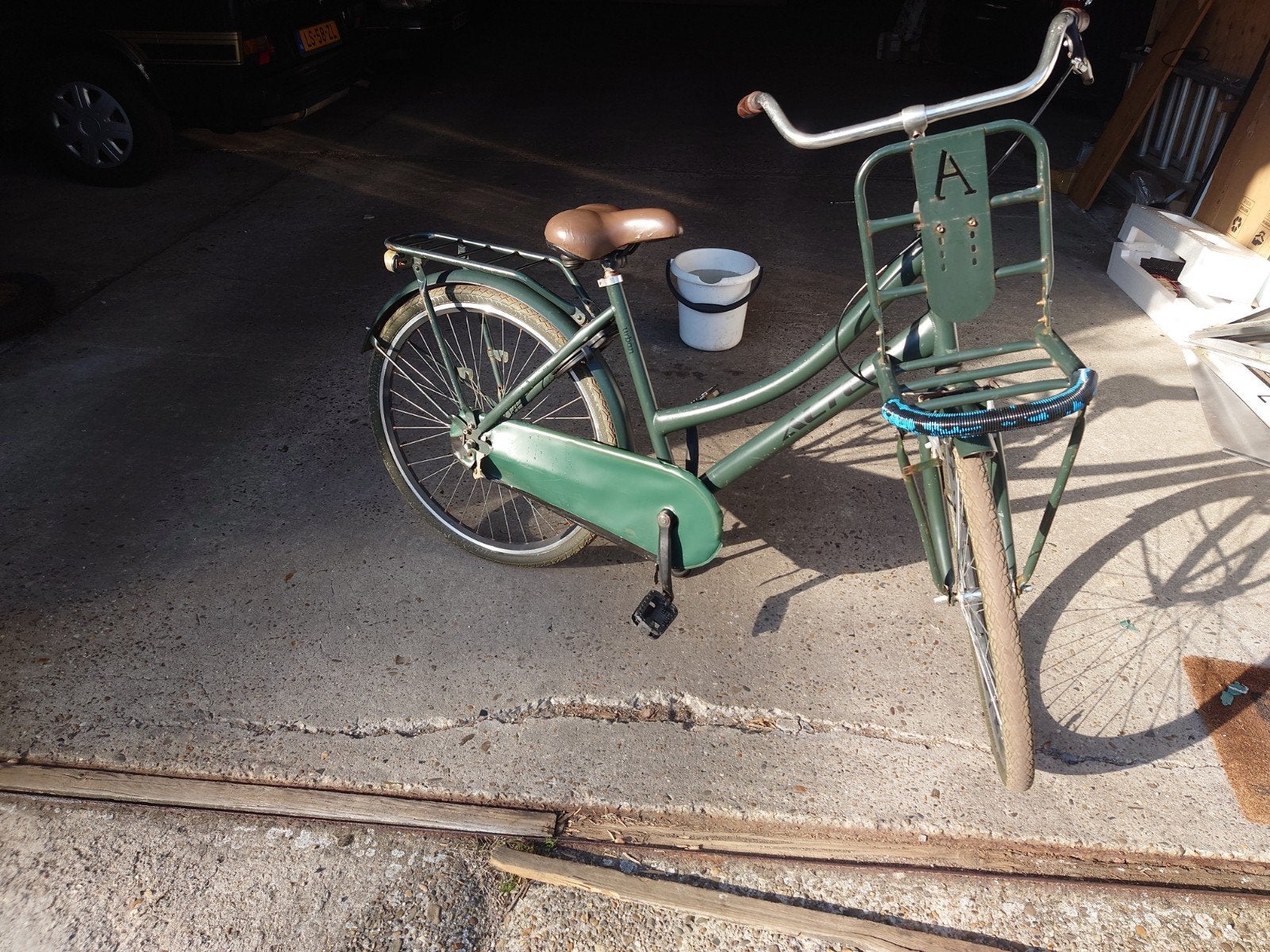 Altec Urban Opoefiets 26 inch donkergroen voor meisjes, Fietsen en Brommers, Terugtraprem, Gebruikt, Handrem, Altec Urban