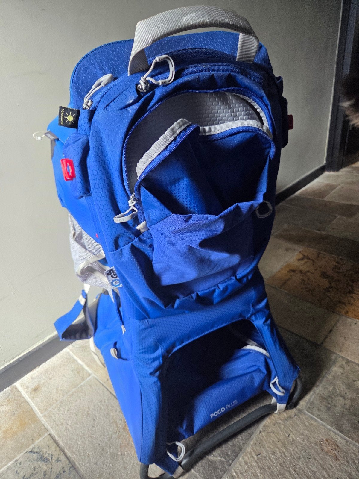 Osprey Poco Plus Draagzak - Blauw, Kinderen en Baby's, Babydragers en Draagdoeken, Overige merken, Gebruikt, Ophalen of Verzenden