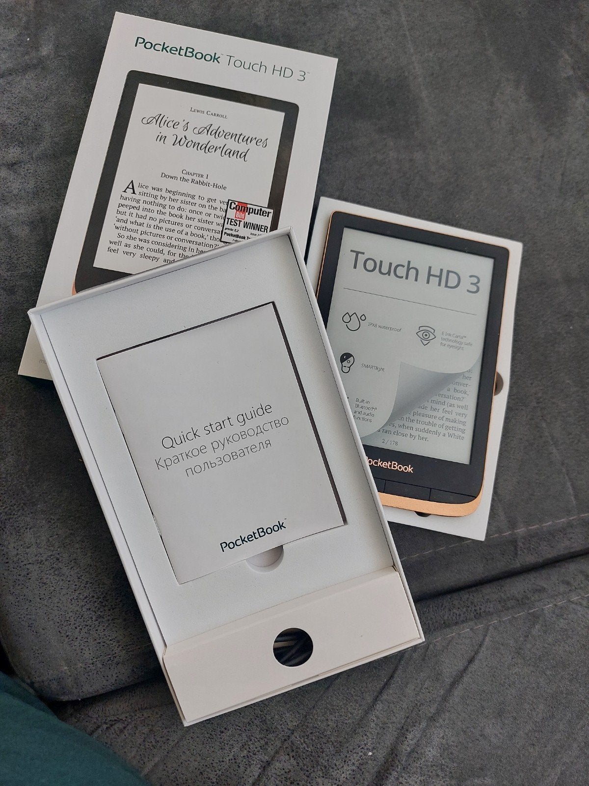 PocketBook Touch HD 3 E-reader, Computers en Software, E-readers, Gebruikt, 6 inch of minder, Ophalen of Verzenden, Touchscreen