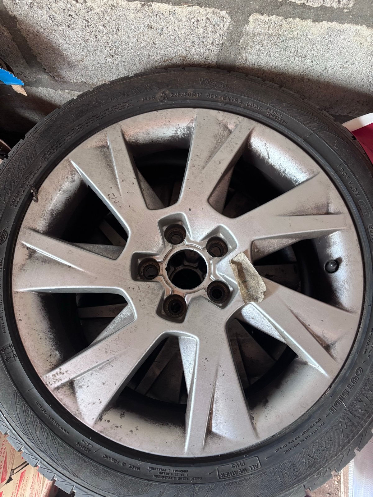 Orginele 17 inch audi velgen, Ophalen, Gebruikt, Banden en Velgen, 17 inch