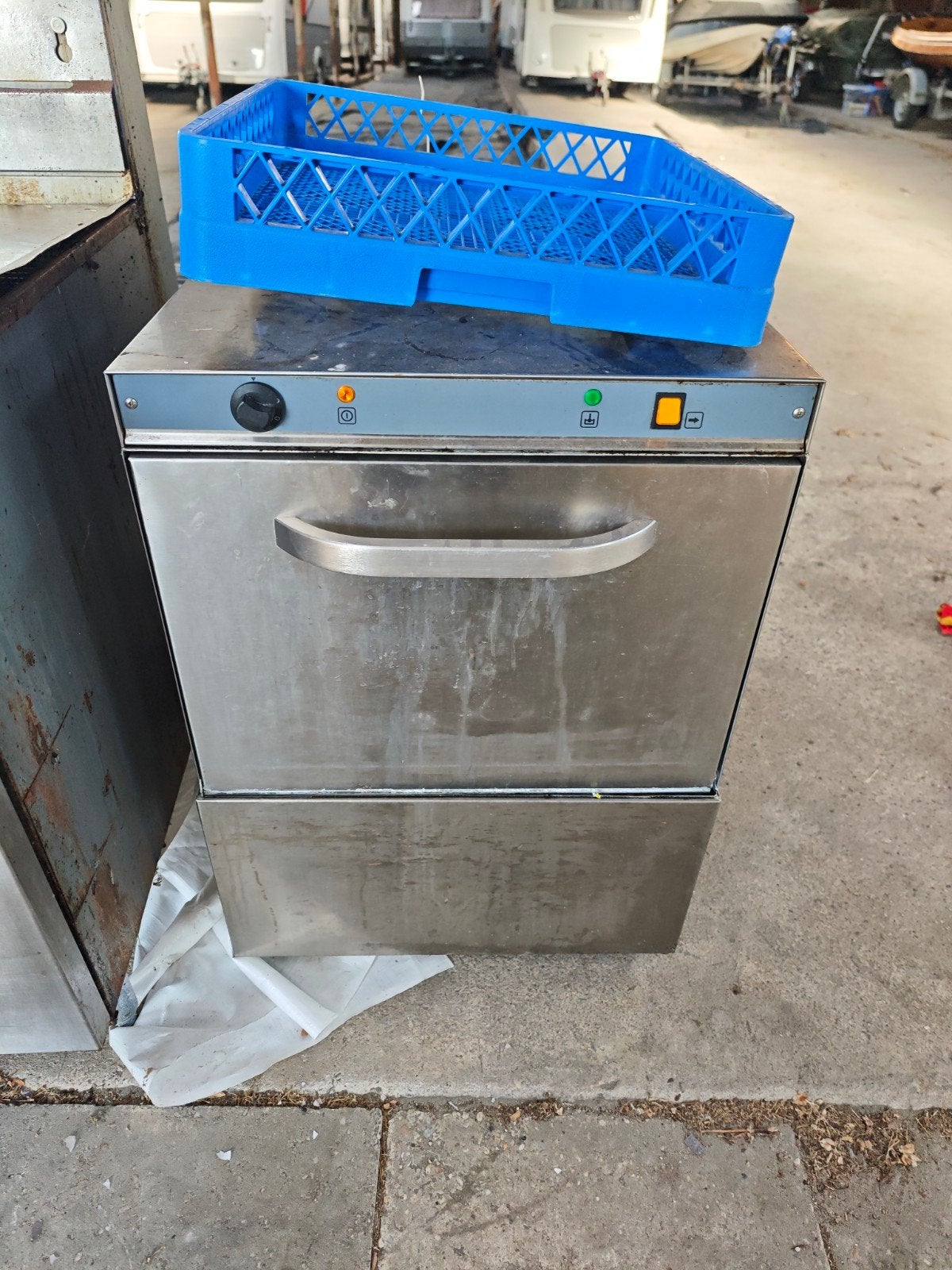 Horeca Vaatwasser/Glazenspoelmachine Goos 230V, Ophalen, Gebruikt, 85 tot 90 cm, 45 tot 60 cm