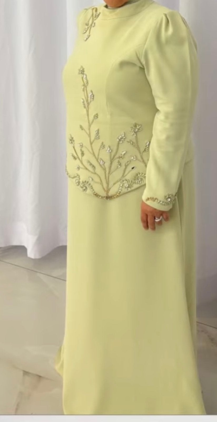 Avondjurk, Kleding | Dames, Ophalen of Verzenden, Zo goed als nieuw, Maat 46/48 (XL) of groter, Galajurk