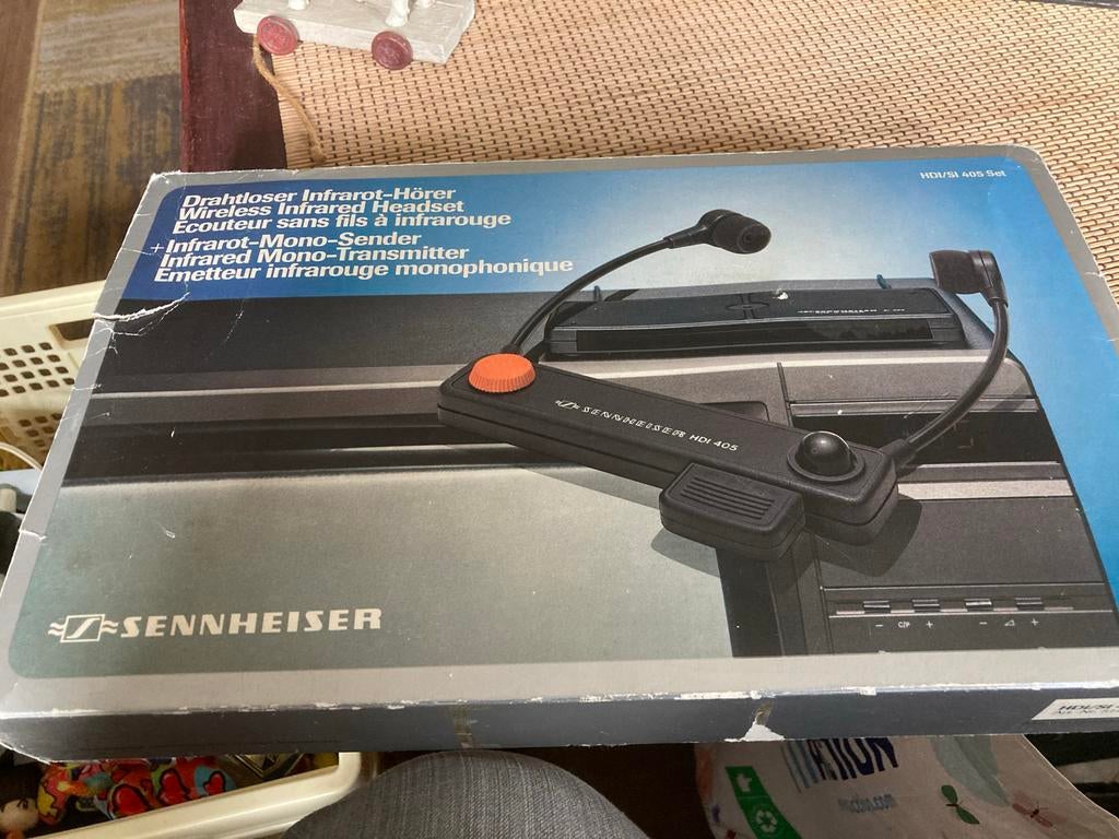 Sennheiser HDI 405 Infrarood Hoofdtelefoon Set, Ophalen of Verzenden, Zo goed als nieuw, Sennheiser, Draadloos