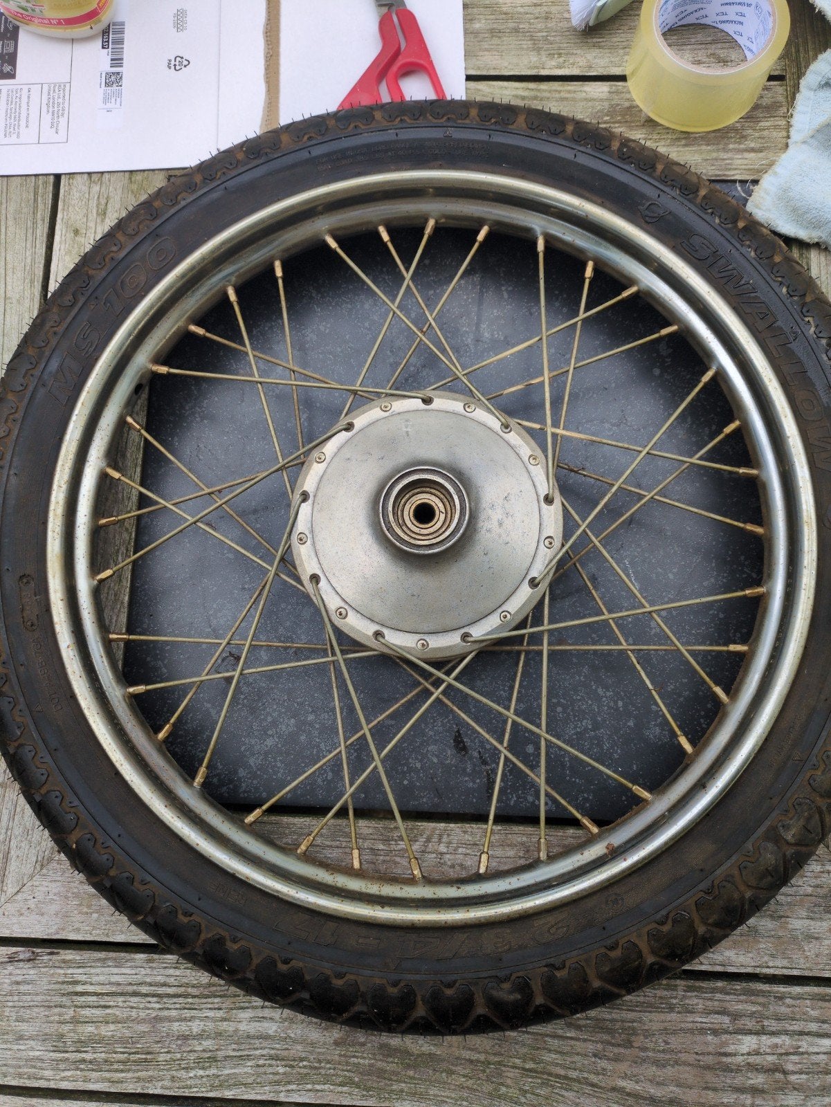 Zündapp 517 Voorwiel, Ophalen of Verzenden, Gebruikt, Overige typen