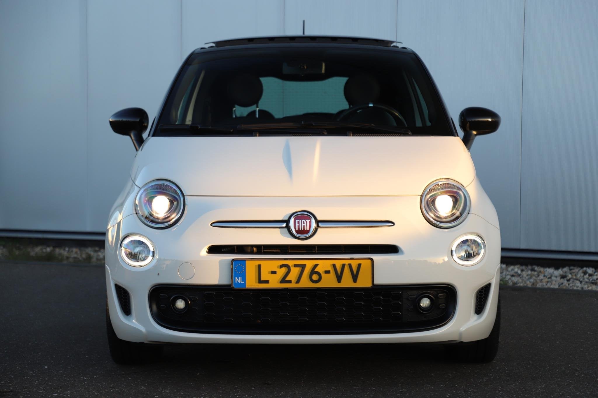 Fiat 500 1.0 Hybrid Hey Google Schuifdak 15 inch LMV Half Le, Voorwielaandrijving, Stof, Euro 6, Met garantie (alle)