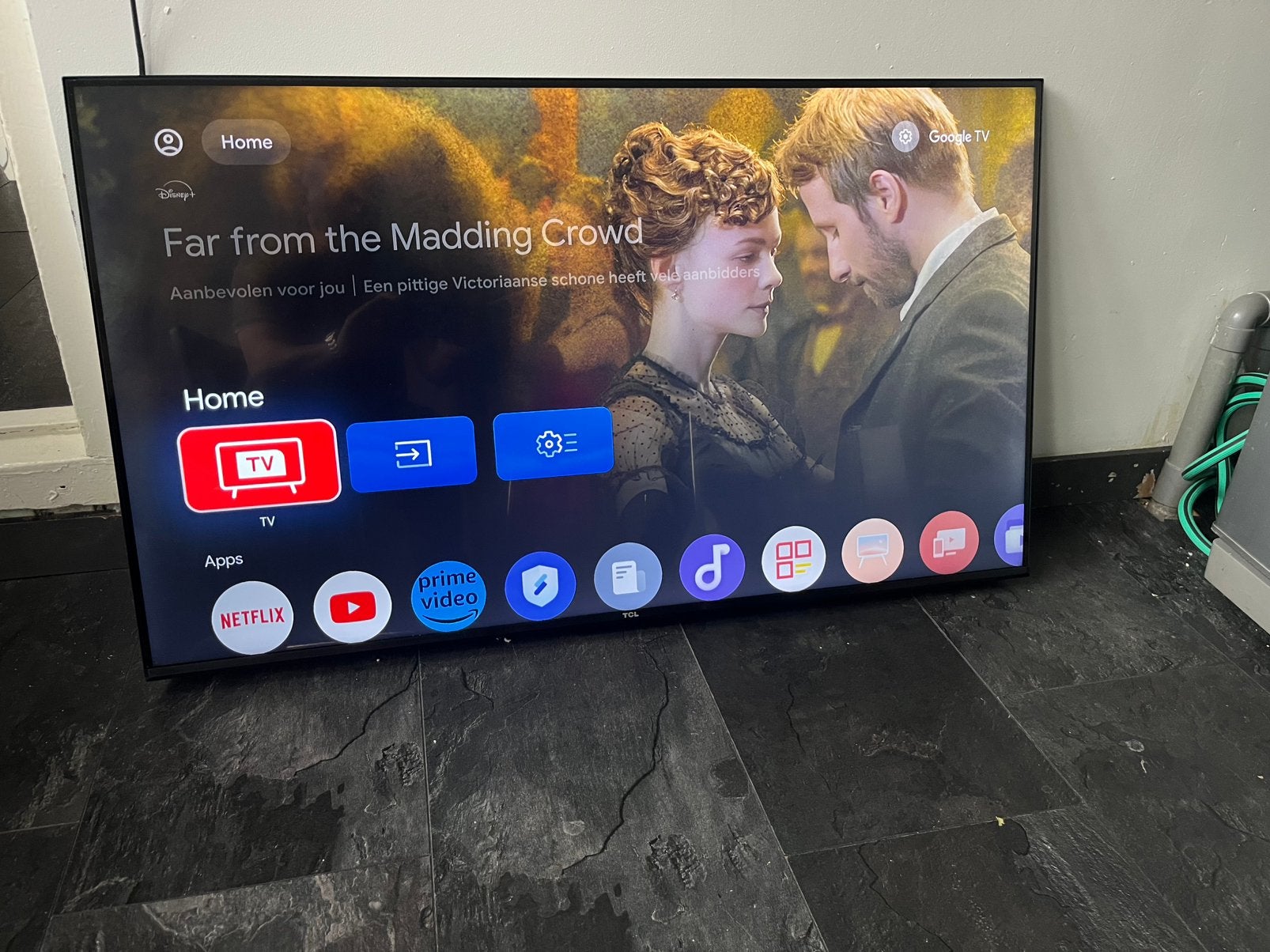 Tcl 43 inch 2026 4k google tv dolby vision hdr smart tv, 50 Hz, Zo goed als nieuw, 100 cm of meer, Ophalen