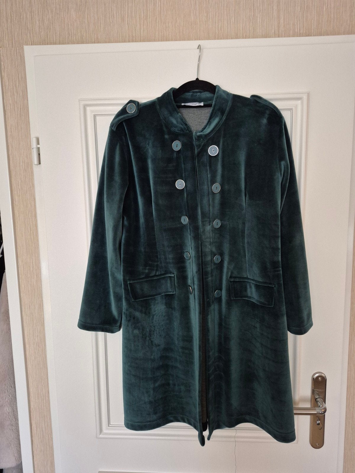 mooie velours blazer van Magna mt 40/42, Kleding | Dames, Maat 42/44 (L), Ophalen of Verzenden, Groen, Magna