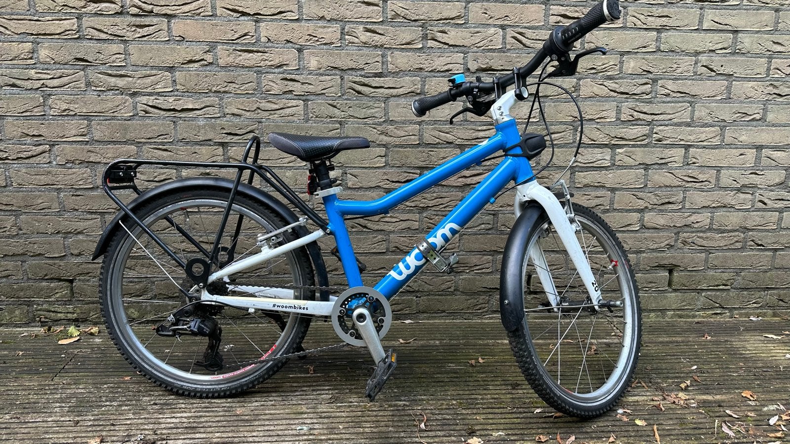 Woom kinderfiets 20 inch blauw + evt follow-me tandem combi, Ophalen, Velgrem, Woom, 16 tot 20 inch