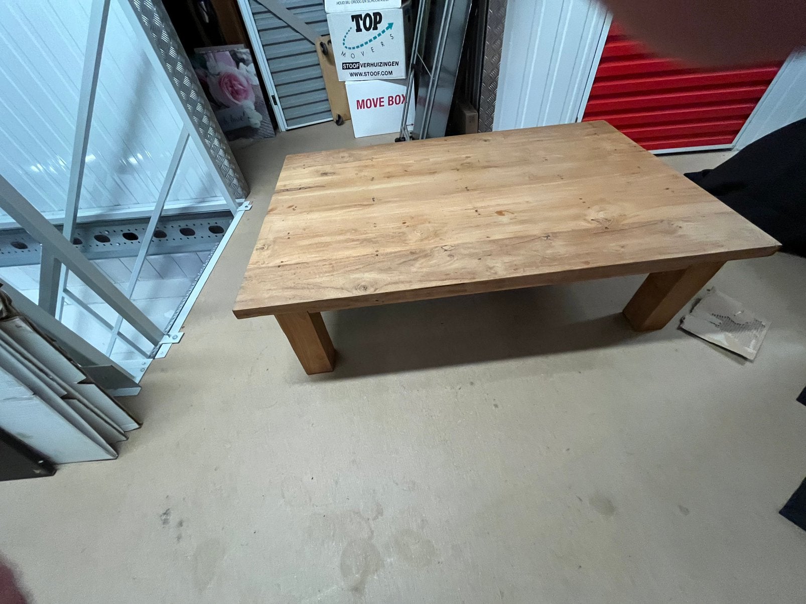 Massief eiken salontafel | Robuust | Landelijke stijl, Ophalen