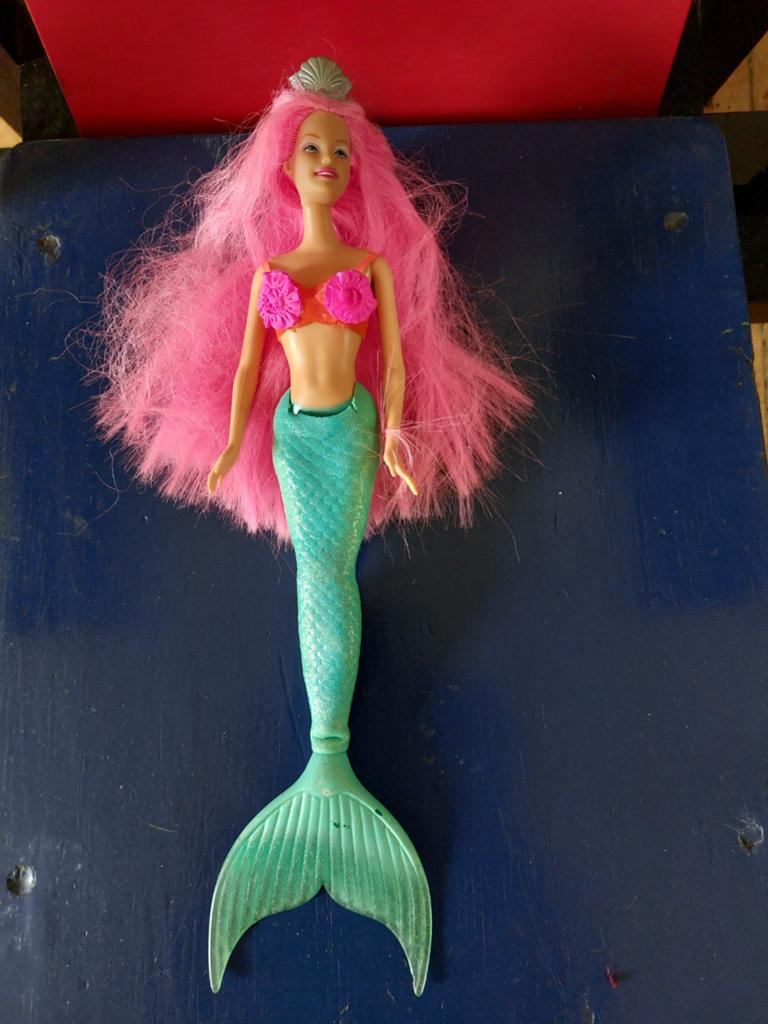 Vintage Mattel Barbie Mermaid Fantasy (2002) - Roze Zeemeerm, Ophalen of Verzenden, Gebruikt, Barbie