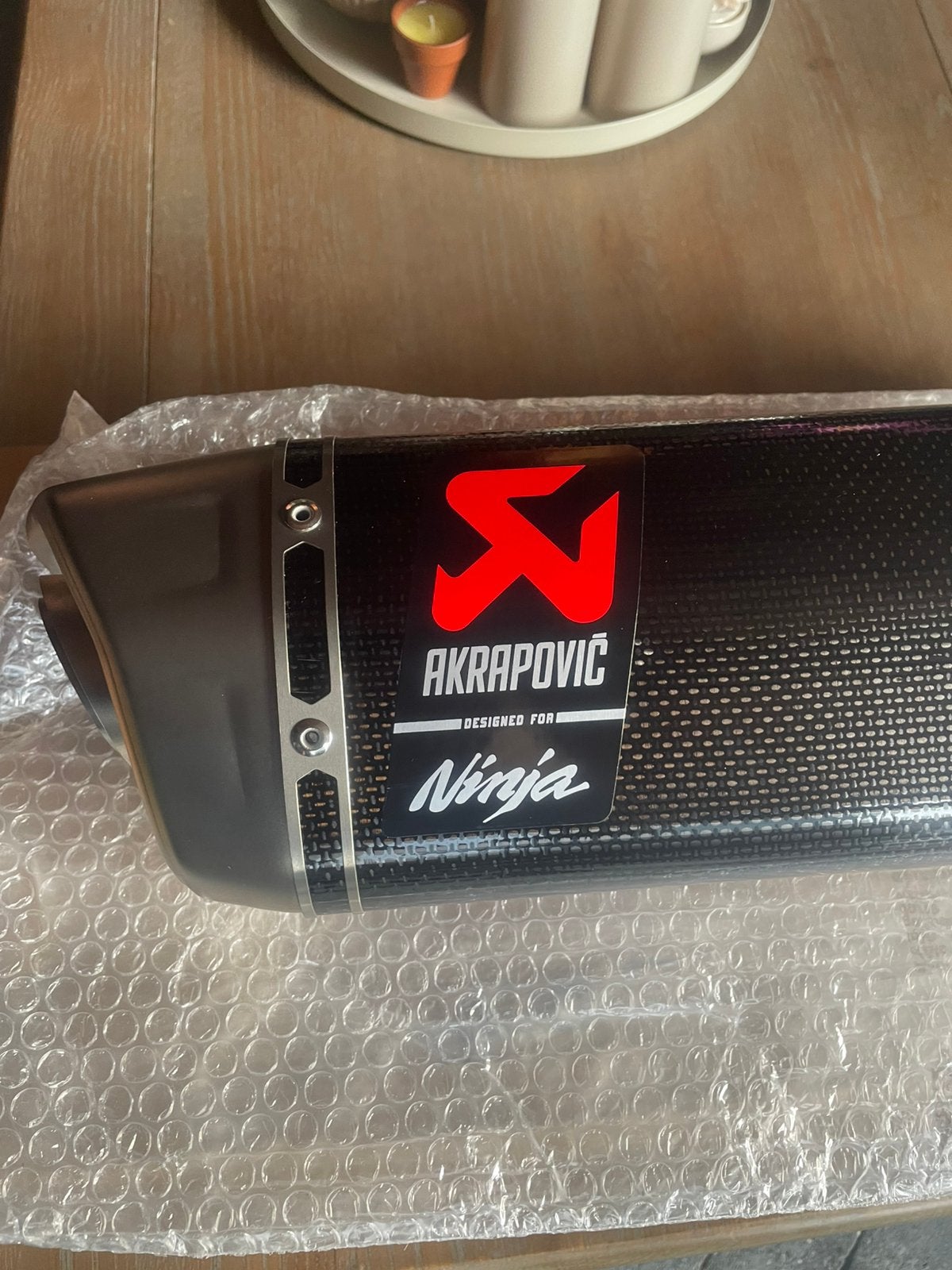 Akrapovic ninja carbon demper, Motoren, Ophalen of Verzenden, Gebruikt