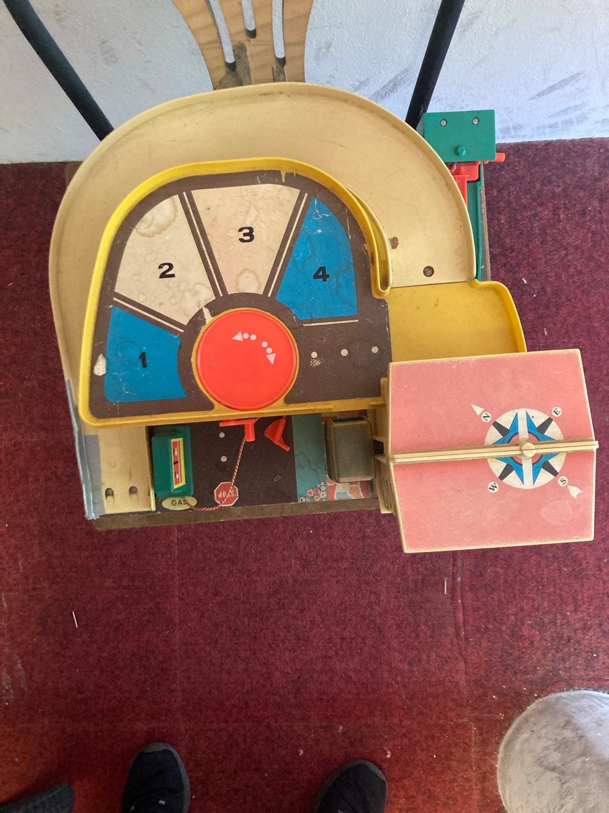 Vintage Fisher-Price Garage Speelset met Auto's, Kinderen en Baby's, Speelgoed | Fisher-Price, Ophalen, Gebruikt, Speelset