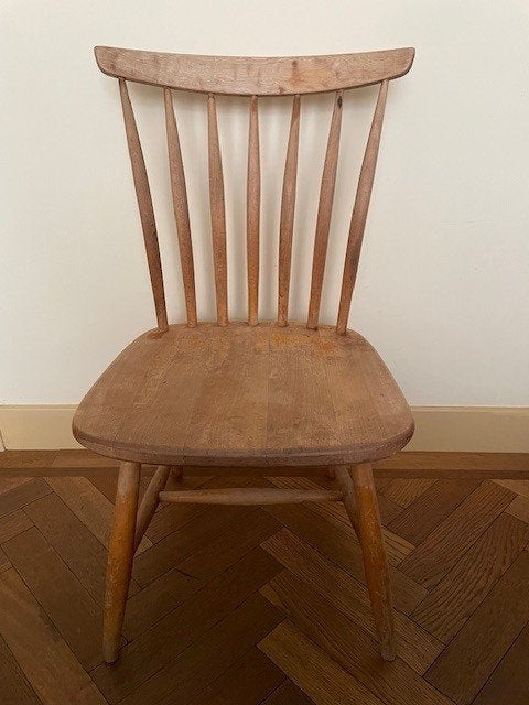 Mid-century Äkerblom spijlen stoel, Huis en Inrichting, Stoelen, Ophalen, Gebruikt, Bruin, Mid-century