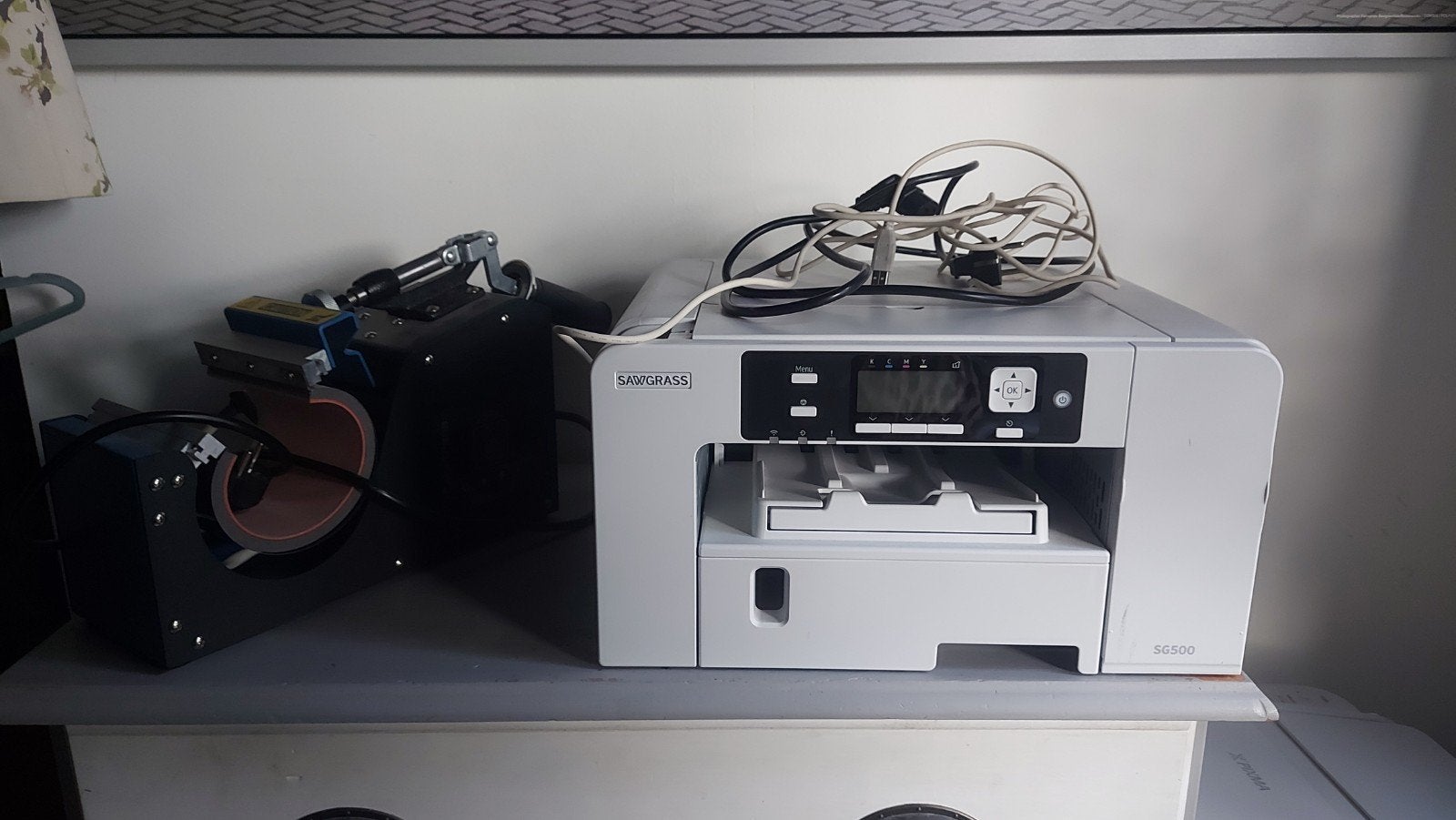 sublimatieprinter sawgrass sg500 met mokkenpers en extra's, Computers en Software, Printers, Ophalen, Gebruikt, Printer, Kleur printen