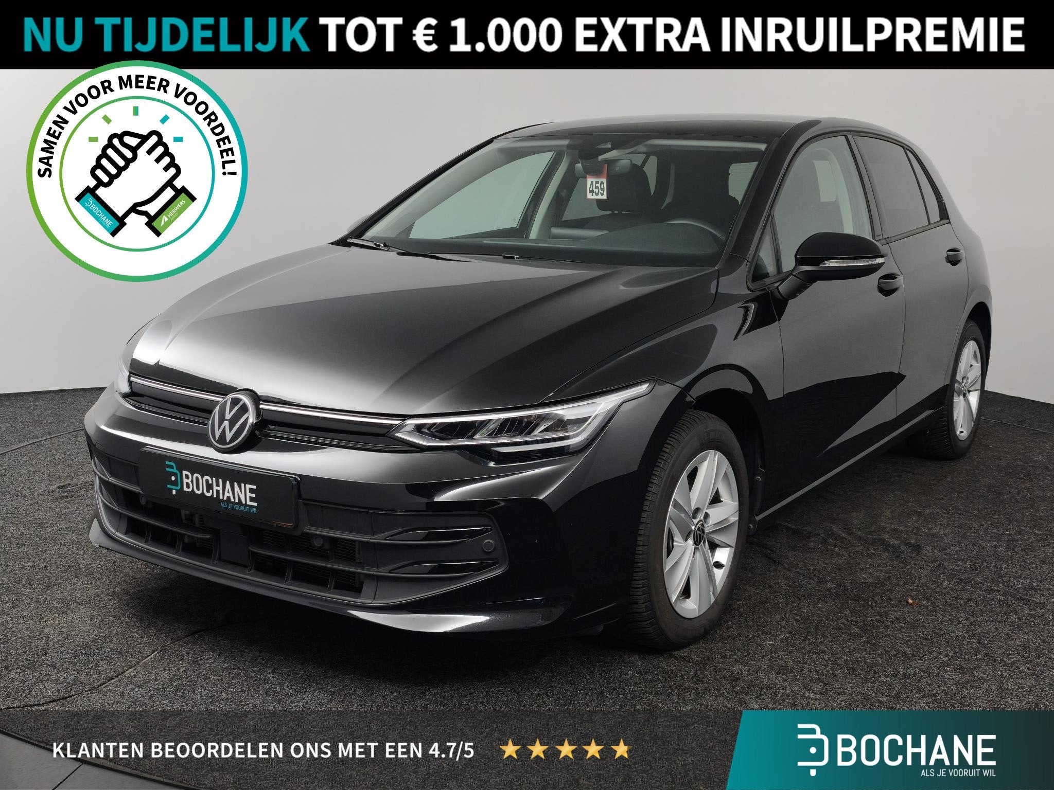 Volkswagen Golf 1.5 TSI Life Edition / Comfort-pakket /, Auto's, Voorwielaandrijving, Stof, 4 cilinders, Zwart