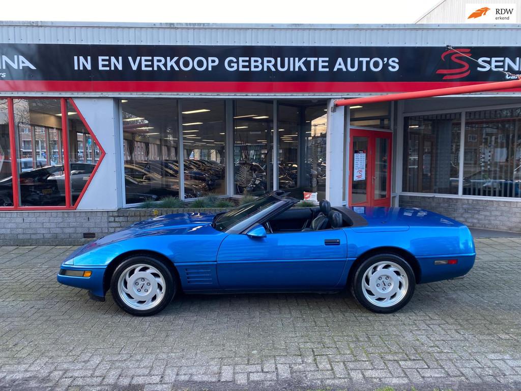 Chevrolet CORVETTE C4 Cabriolet - 1991 - Nette staat - Inr M, Auto's, Automaat, Gebruikt, Overige carrosserieën, Blauw