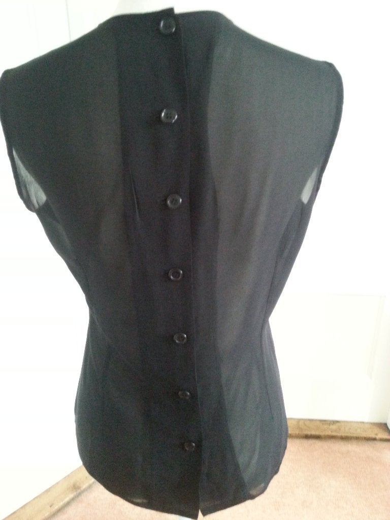 Prachtige zwarte blouse van KYUSO     maat 40, Kleding | Dames, Maat 38/40 (M), Kyuso, Verzenden, Zwart