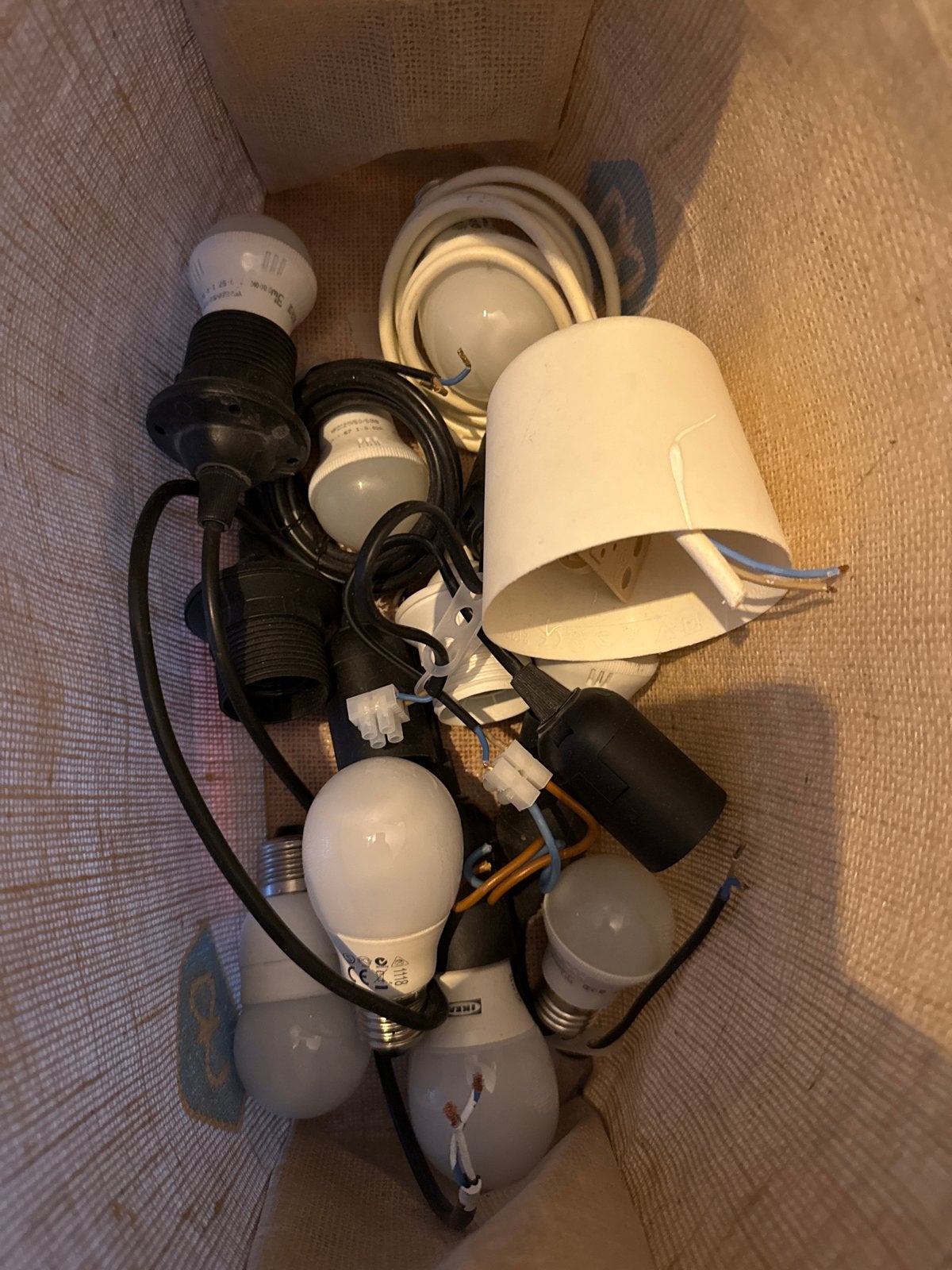 Diverse verhuisfittingen en lampen, Ophalen, Gebruikt