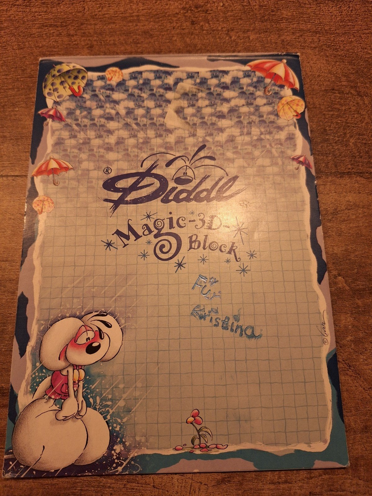 Diddl Magic-3D block nr 301 - 17 blaadjes, Ophalen of Verzenden, Diddl, Gebruikt, Papier, Kaart of Schrift