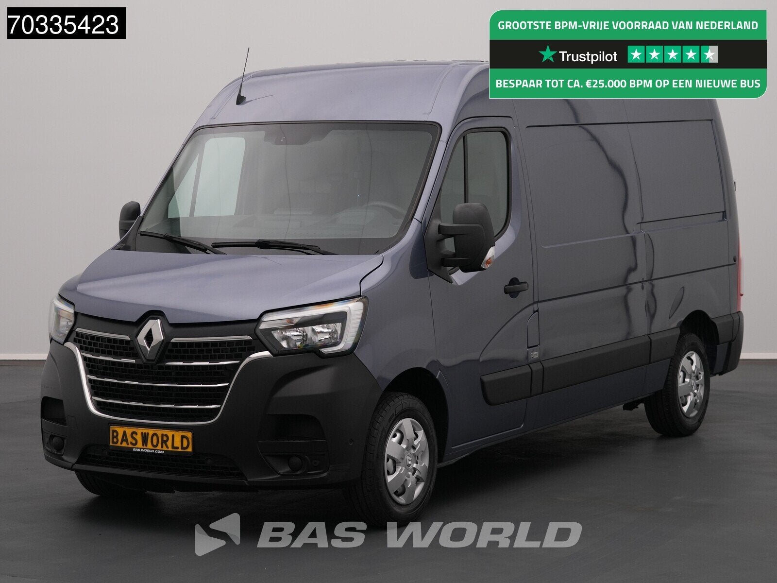 Renault Master 150PK L2H2 Airco LED Navi Cruise Trekhaak Eur, Stof, Gebruikt, Euro 6, 4 cilinders