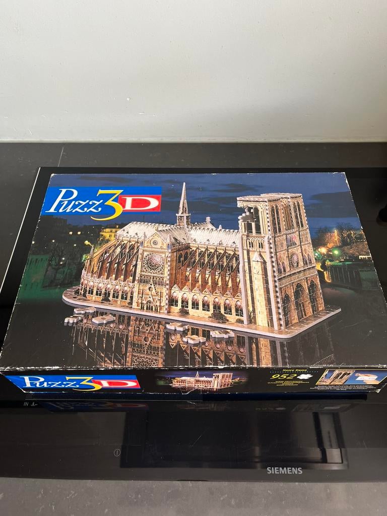 3D puzzel Notre Dame 952 stukjes, compleet., Ophalen of Verzenden, 500 t/m 1500 stukjes, Gebruikt, Rubik's of 3D-puzzel