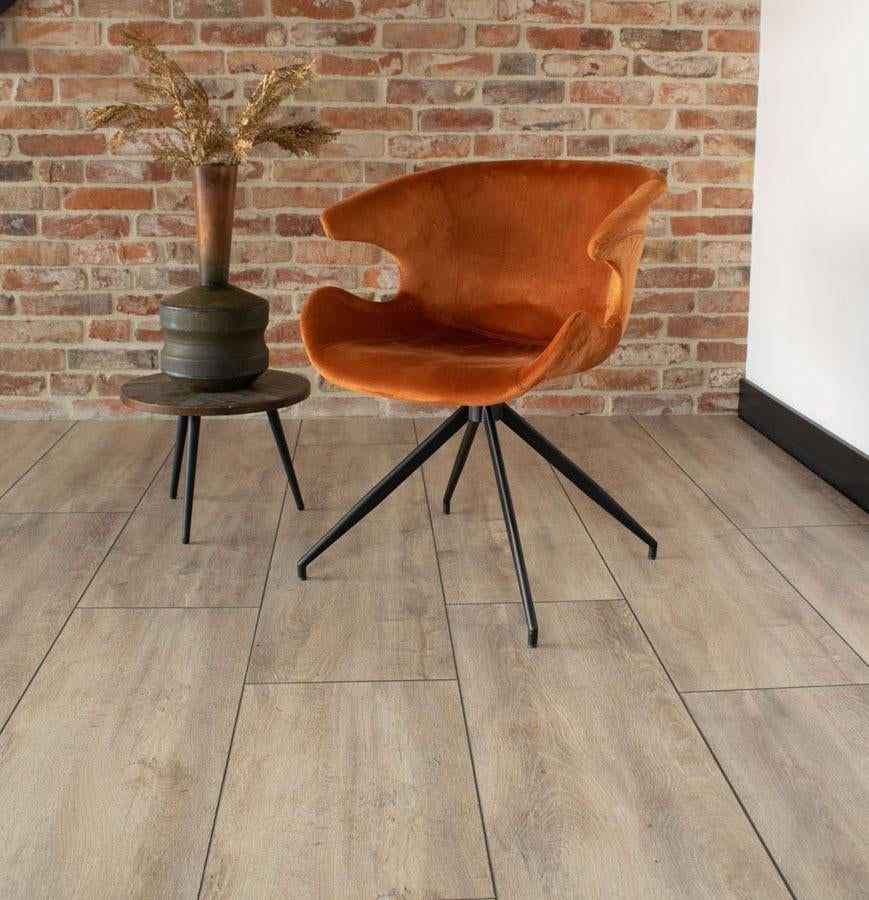 8 mm Robuuste eiken beige vloer laminaat 100 m2, 75 m² of meer, Beige, Nieuw, Ophalen of Verzenden