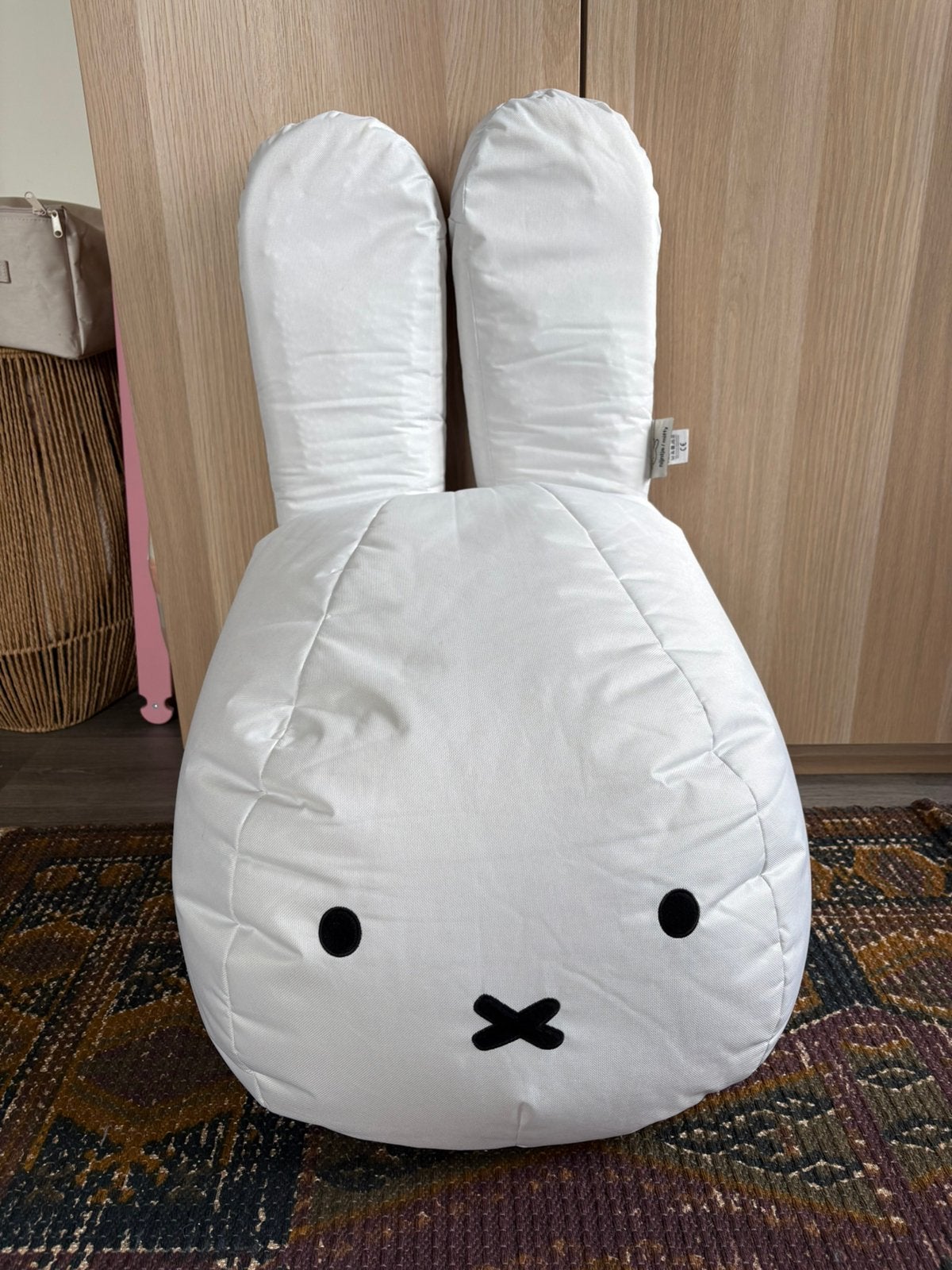 Hema nijntje poef 50x50x75 cm miffy, Huis en Inrichting, Zitzakken, Ophalen, Zo goed als nieuw, Wit
