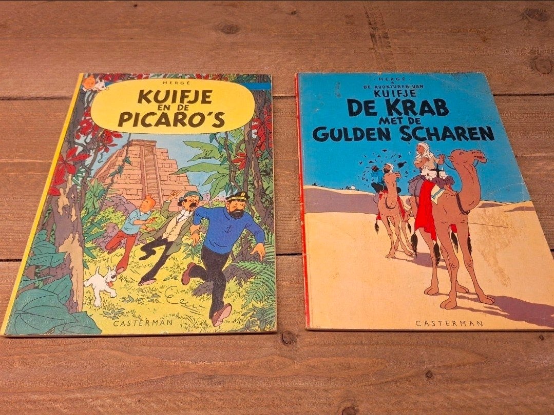 Kuifje:De Krab met de Gulden Scharen & Kuifje en de Picaro's, Boeken, Ophalen of Verzenden