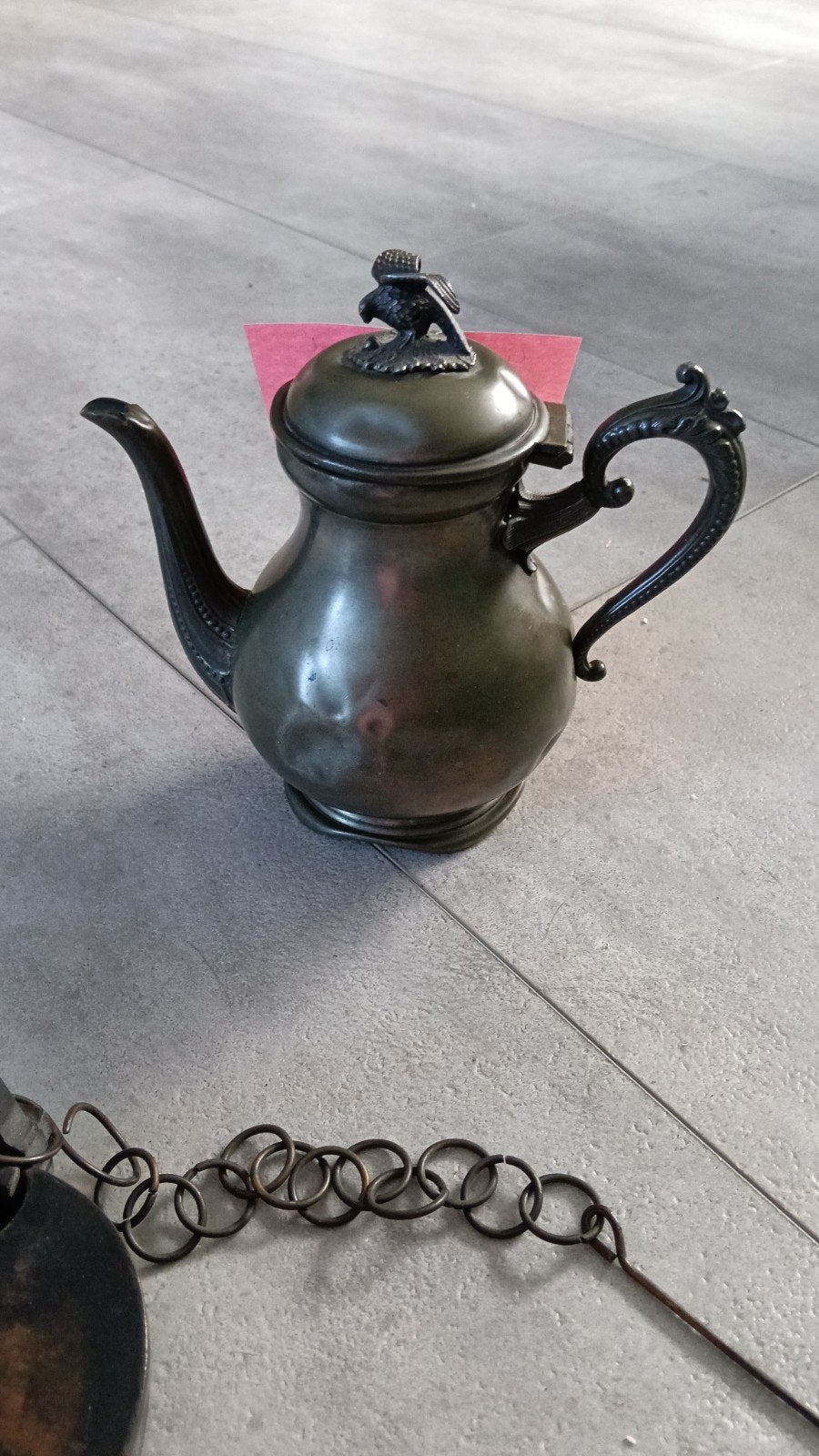 tinnen theepot, Antiek en Kunst, Ophalen