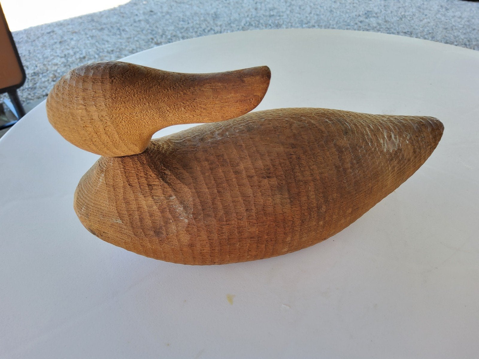 Houten eend deco beeld, Ophalen of Verzenden